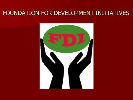 FOUNDATION FOR DEVELOPMENT INITIATIVES. RETAIL SECTOR CO-OPERATIVE MOVEMENT IN INDIA IN INDIA FDI.