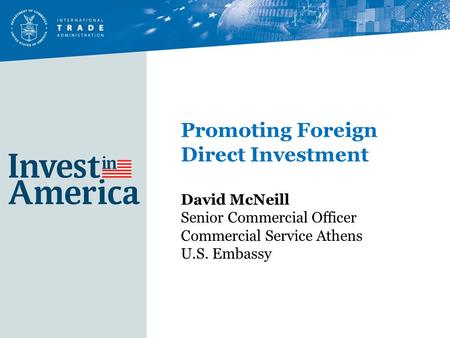 Promoting Foreign Direct Investment