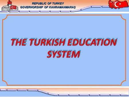 REPUBLIC OF TURKEY GOVERNORSHIP OF KAHRAMANMARAŞ.