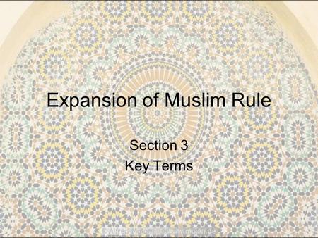 Expansion of Muslim Rule