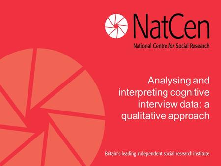Analysing and interpreting cognitive interview data: a qualitative approach.