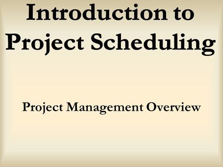 Project Management Overview. Project driven or Non Project driven Organizational “drivers” Marketing Engineering Manufacturing.