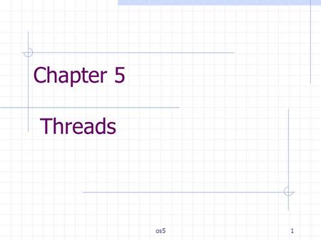 Chapter 5 Threads os5.