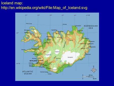 Iceland map: