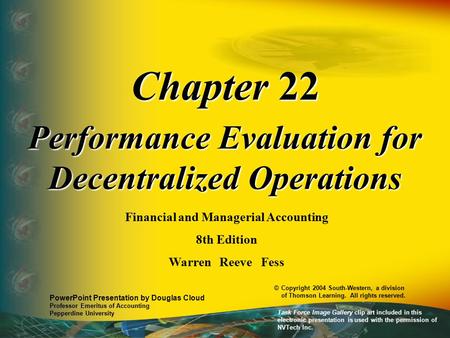 Chapter 22 Performance Evaluation for Decentralized Operations