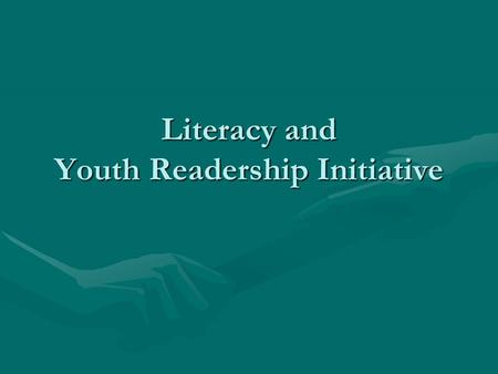 Literacy and Youth Readership Initiative. Thank You BMI Members BMI Members donate books to:BMI Members donate books to:  Schools  Libraries  Pre-school.