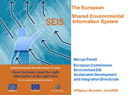 The European Shared Environmental Information System Meropi Paneli
