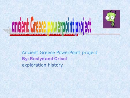 ancient Greece powerpoint project