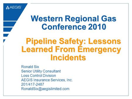 Pipeline Safety: Lessons Learned From Emergency Incidents