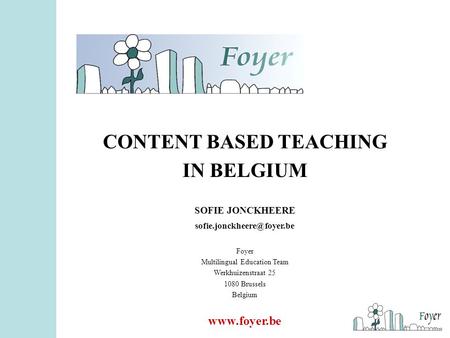 CONTENT BASED TEACHING
