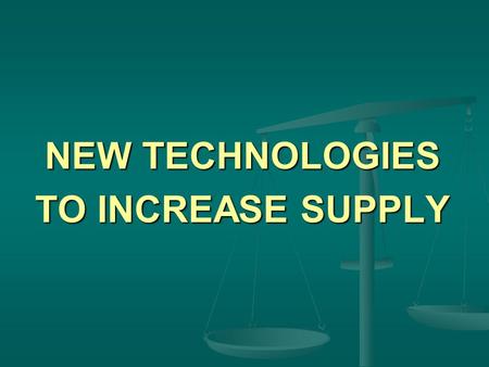 NEW TECHNOLOGIES TO INCREASE SUPPLY. Equal Justice and the Digital Revolution: Using Technology to Meet the Legal Needs of Low-Income People By Julia.