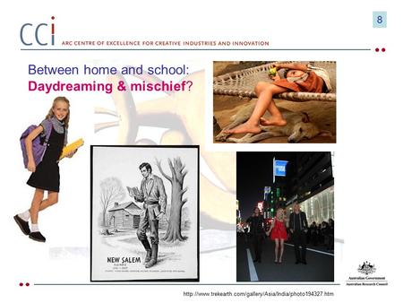 Between home and school: Daydreaming & mischief?  8.