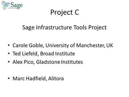 Sage Infrastructure Tools Project