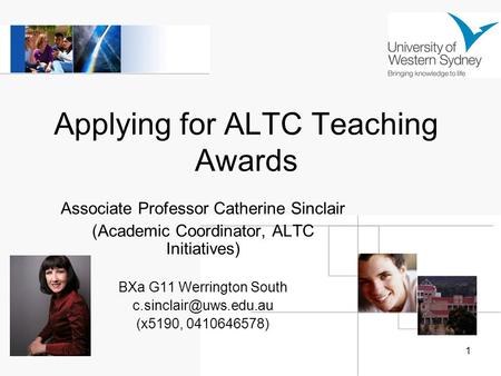 Applying for ALTC Teaching Awards