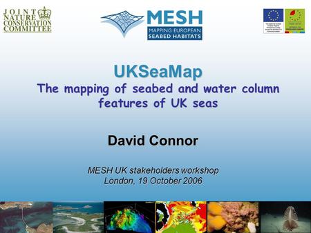 UKSeaMap The mapping of seabed and water column features of UK seas