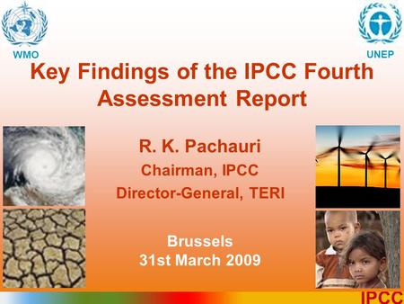 Key Findings of the IPCC Fourth Assessment Report