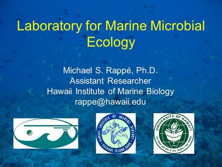 Laboratory for Marine Microbial Ecology