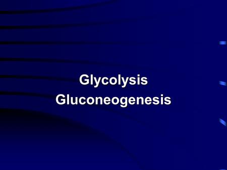 GlycolysisGluconeogenesis. Glycolysis - Overview One of best characterized pathways Characterized in the first half of 20th century Glucose --> 2 pyruvates.