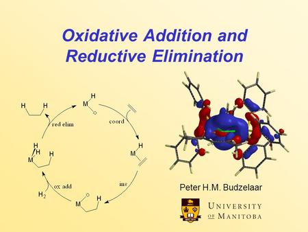 Oxidative Addition and Reductive Elimination Peter H.M. Budzelaar.