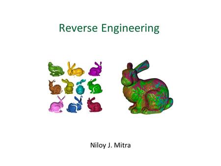 Reverse Engineering Niloy J. Mitra.