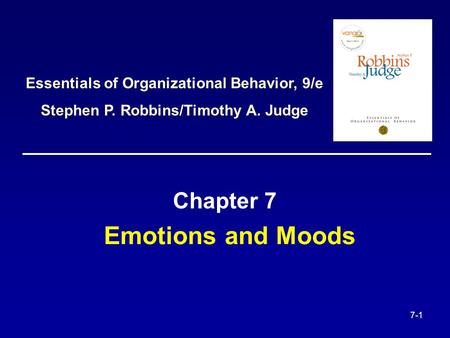Emotions and Moods Chapter 7