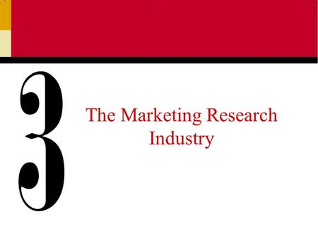 The Marketing Research Industry. Ch 32 The Marketing Research Industry: Evolution of the Industry Charles Coolidge Parlin is known as the “father of marketing.