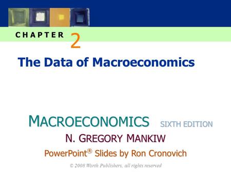 M ACROECONOMICS C H A P T E R © 2008 Worth Publishers, all rights reserved SIXTH EDITION PowerPoint ® Slides by Ron Cronovich N. G REGORY M ANKIW The Data.