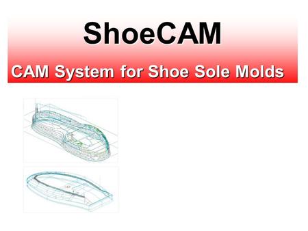 ShoeCAM CAM System for Shoe Sole Molds.