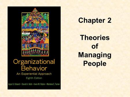 Chapter 2 Theories of Managing People.