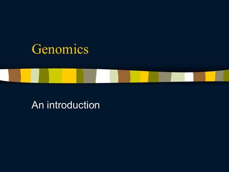 Genomics An introduction. Aims of genomics I Establishing integrated databases – being far from merely a storage Linking genomic and expressed gene sequences.