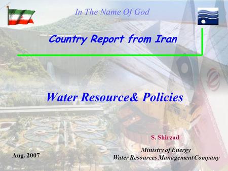 Water Resource& Policies