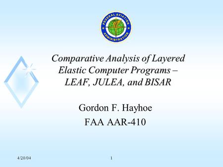 Gordon F. Hayhoe FAA AAR-410