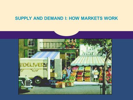 SUPPLY AND DEMAND I: HOW MARKETS WORK. Copyright © 2004 South-Western The Market Forces of Supply and Demand.