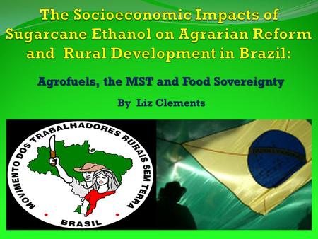 Agrofuels, the MST and Food Sovereignty By Liz Clements.