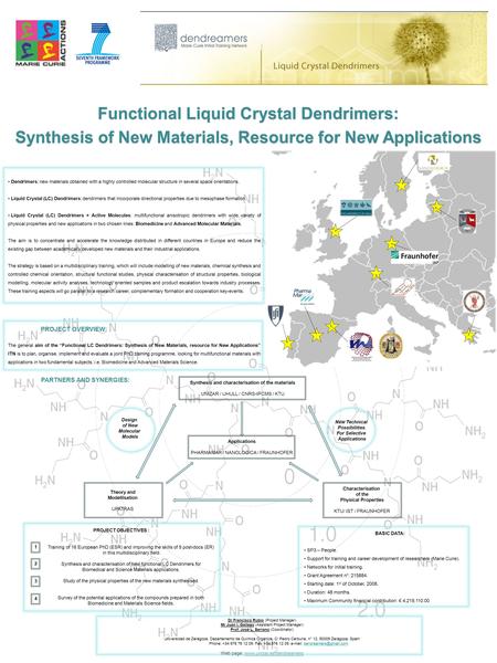 Functional Liquid Crystal Dendrimers: Synthesis of New Materials, Resource for New Applications Functional Liquid Crystal Dendrimers: Synthesis of New.