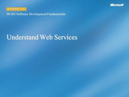 Understand Web Services