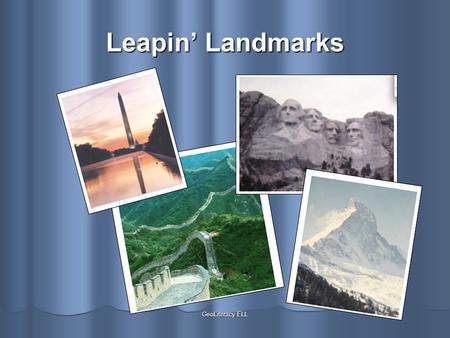 Leapin’ Landmarks GeoLiteracy ELL.