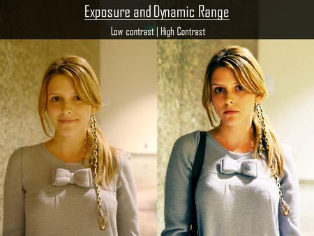 Exposure and Dynamic Range Low contrast | High Contrast.