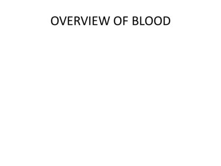 introduction to hematology powerpoint presentation