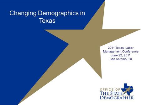 Changing Demographics in Texas