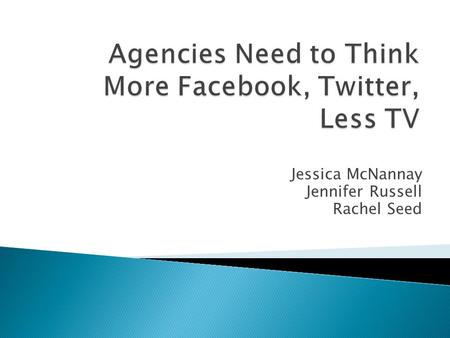 Jessica McNannay Jennifer Russell Rachel Seed.  Earned Media: ◦ PR ◦ Word of Mouth ◦ Facebook ◦ Twitter ◦ MySpace.