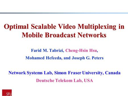 Optimal Scalable Video Multiplexing in Mobile Broadcast Networks