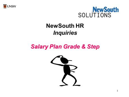 1 NewSouth HR Inquiries Salary Plan Grade & Step.