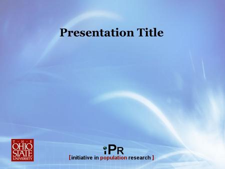 Presentation Title. Presentation Title (can go two or three lines) This Font is Georgia/bold Template Instructions To edit the presentation title above: