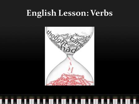 English Lesson: Verbs.
