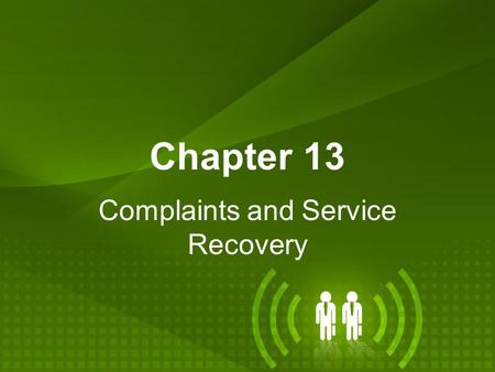 Complaints and Service Recovery