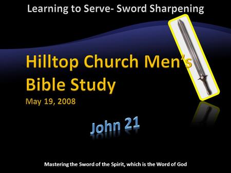 Mastering the Sword of the Spirit, which is the Word of God.