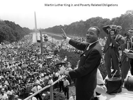 Martin Luther King Jr. and Poverty Related Obligations.
