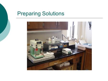 Preparing Solutions. Short Form  Obtain the required amount of ingredients  Dissolve them  Bring to volume (q.s.)  Store.
