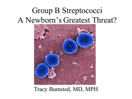 Group B Streptococci A Newborn’s Greatest Threat?